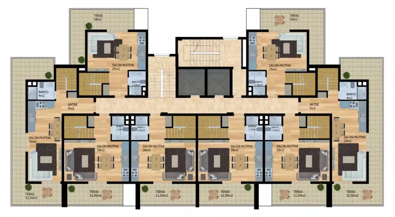 Flat 55m² in Turkey, Avsallar. Priced at 109000€ rent photo-18