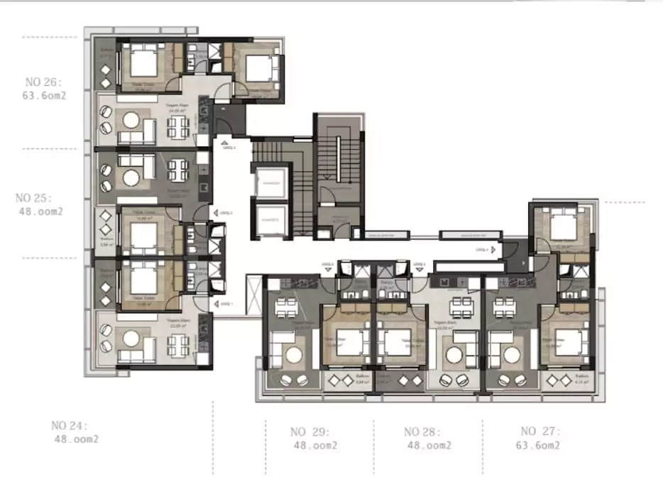 Flat 48m² in Turkey, Avsallar. Priced at 110500€ rent photo-18