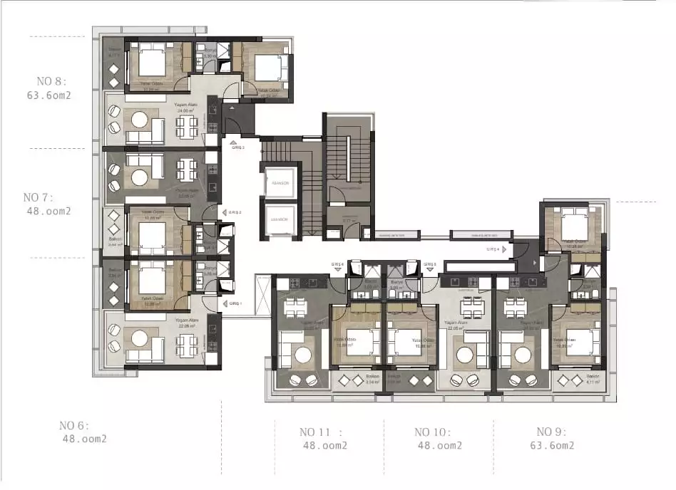 Flat 48m² in Turkey, Avsallar. Priced at 110500€ rent photo-25