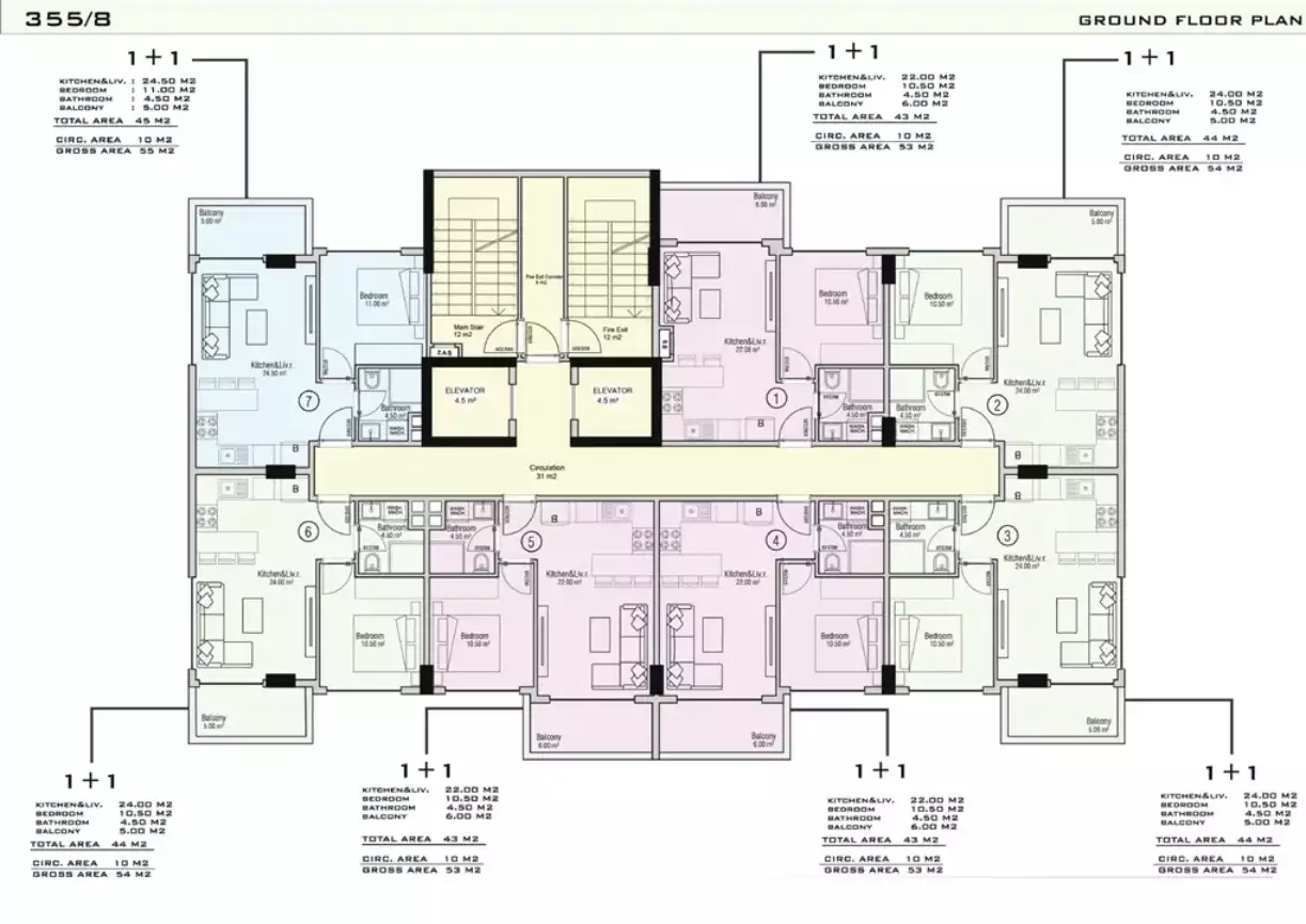Flat 44m² in Turkey, Avsallar. Priced at 98000€ rent photo-4