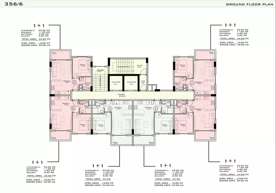 Flat 44m² in Turkey, Avsallar. Priced at 98000€ rent photo-5