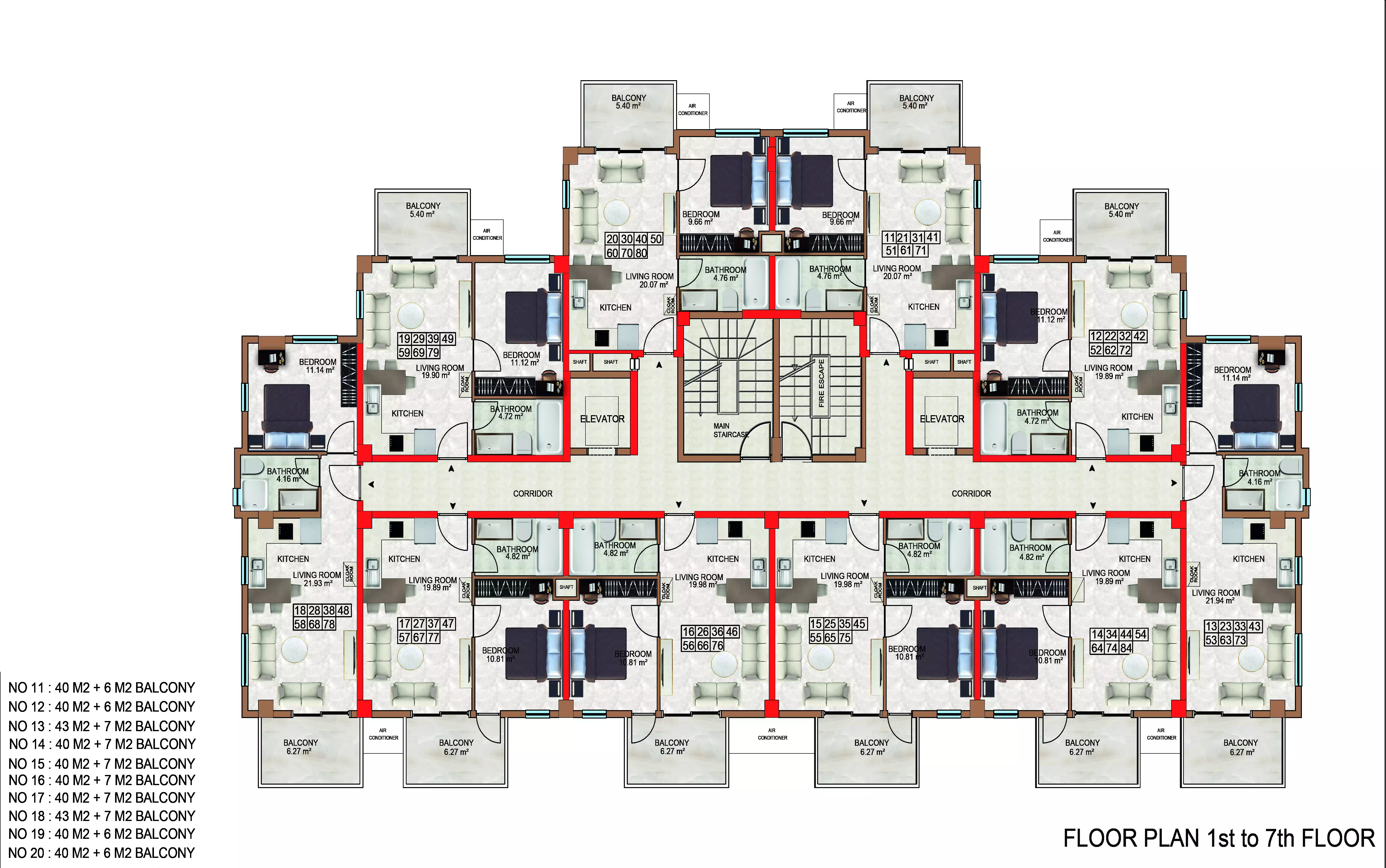 Flat 47m² in Turkey, Avsallar. Priced at 90000€ rent photo-27