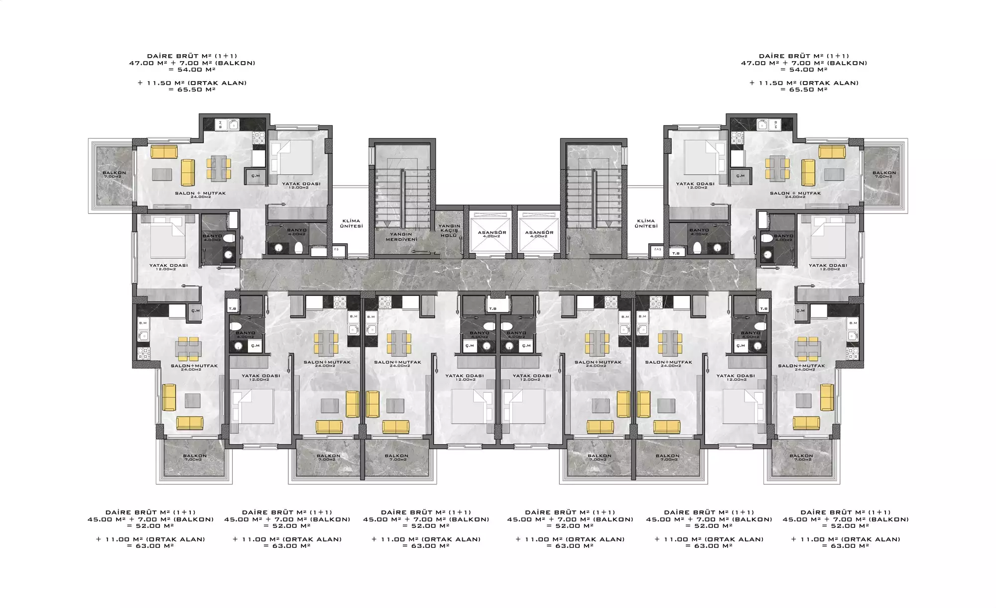 Flat 63m² in Turkey, Avsallar. Priced at 155000€ rent photo-19