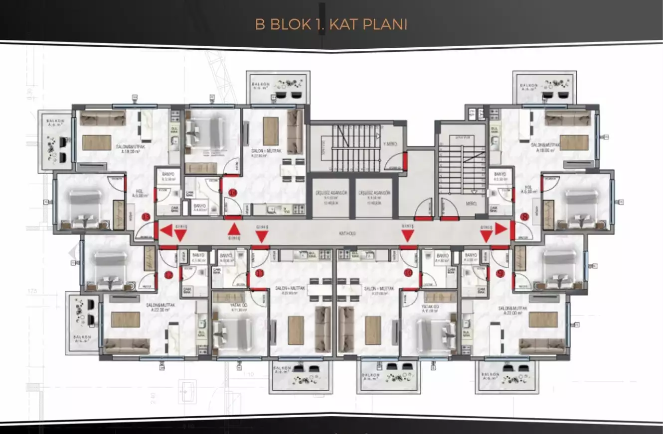 Flat 54m² in Turkey, Avsallar. Priced at 103000€ rent photo-13