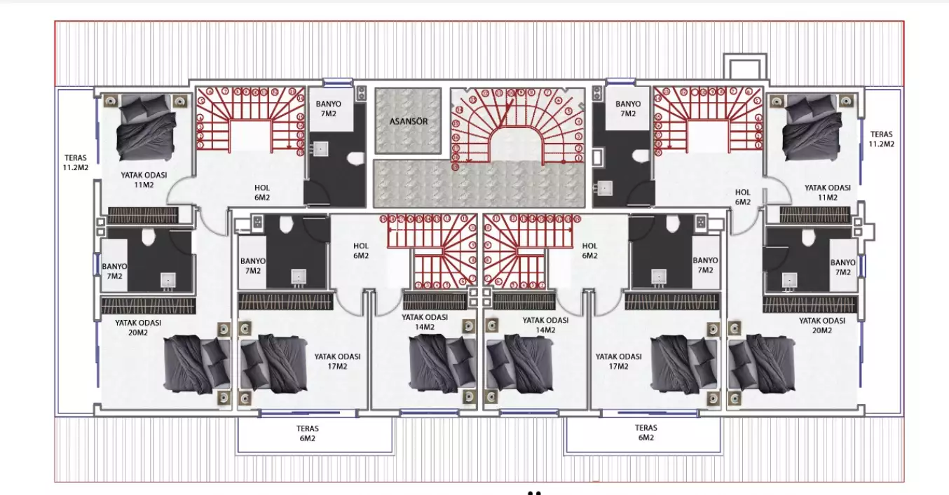 Flat 51m² in Turkey, Avsallar. Priced at 110000€ rent photo-6