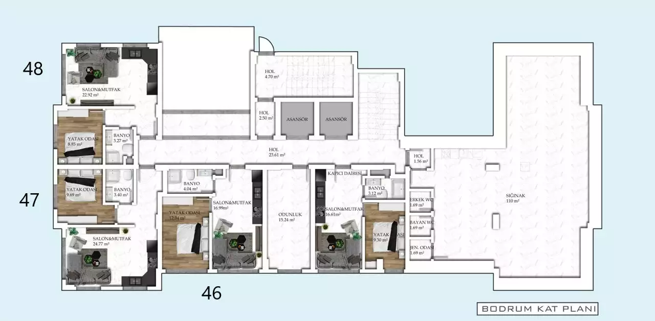 Flat 55m² in Turkey, Avsallar. Priced at 119000€ rent photo-28