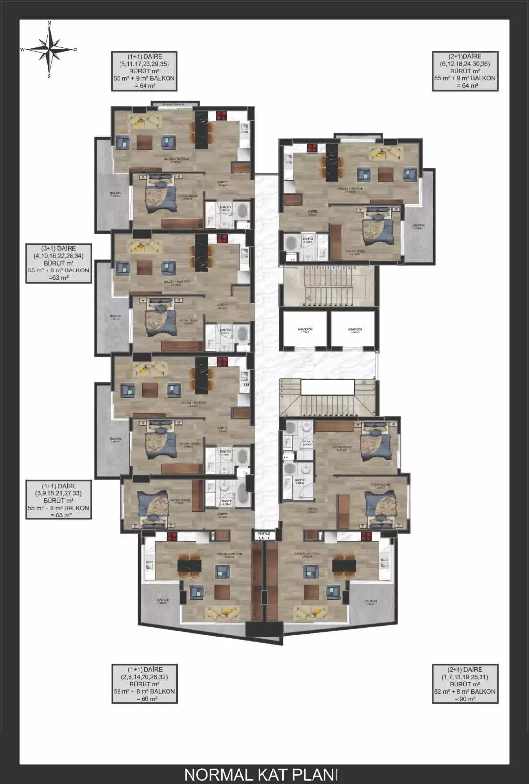 Flat 64m² in Turkey, Avsallar. Priced at 120000€ rent photo-6