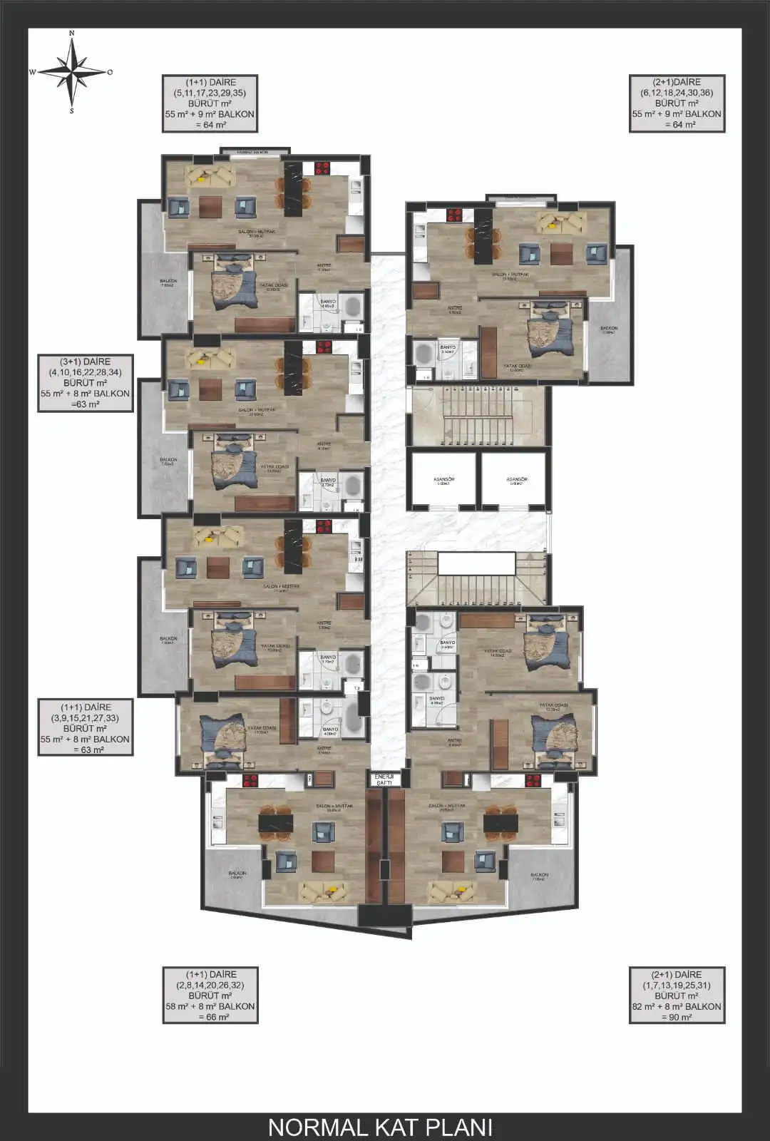 Flat 64m² in Turkey, Avsallar. Priced at 120000€ rent photo-7