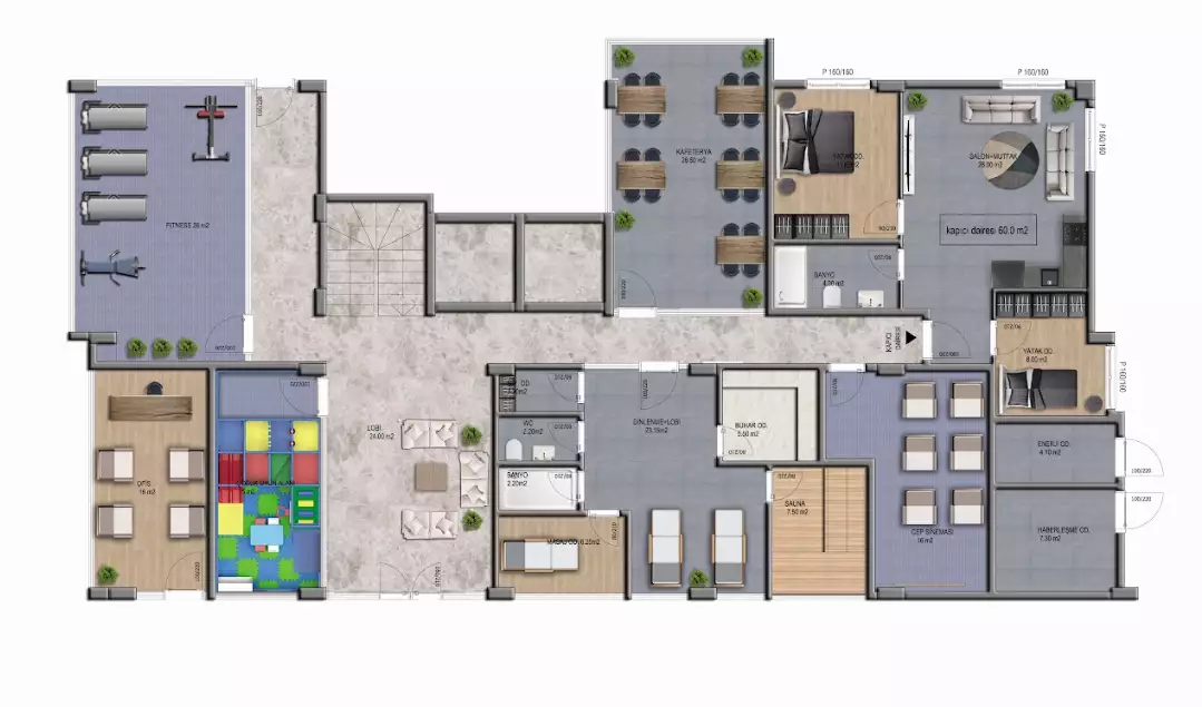 Flat 44m² in Turkey, Oba. Priced at 129000€ rent photo-31