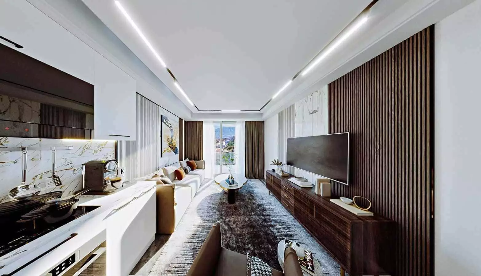 Flat 56m² in Turkey, Kargicak. Priced at 125000€ rent photo-15