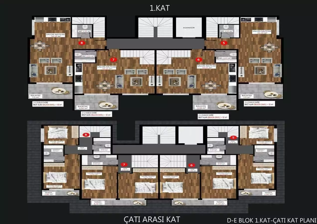 Flat 56m² in Turkey, Kargicak. Priced at 125000€ rent photo-23