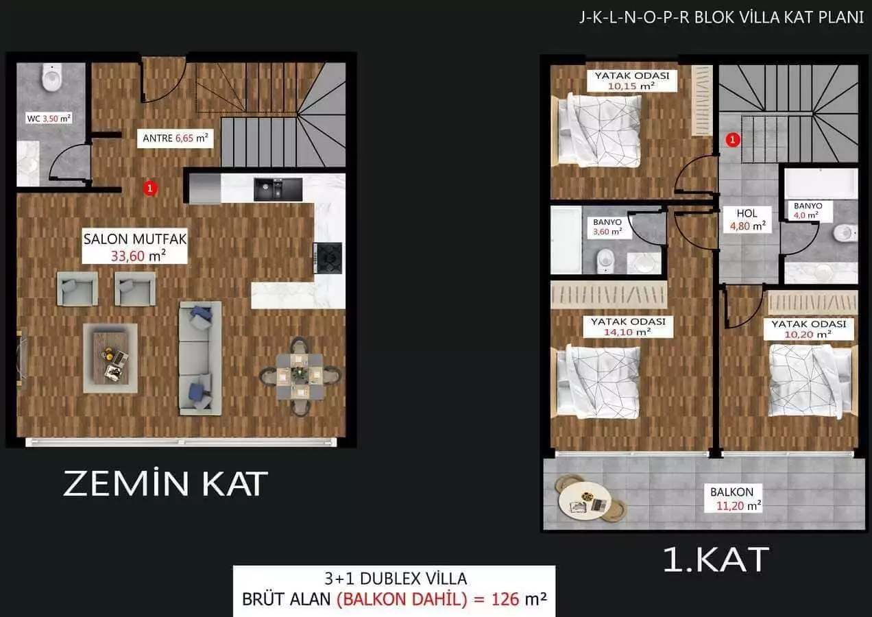 Flat 56m² in Turkey, Kargicak. Priced at 125000€ rent photo-25