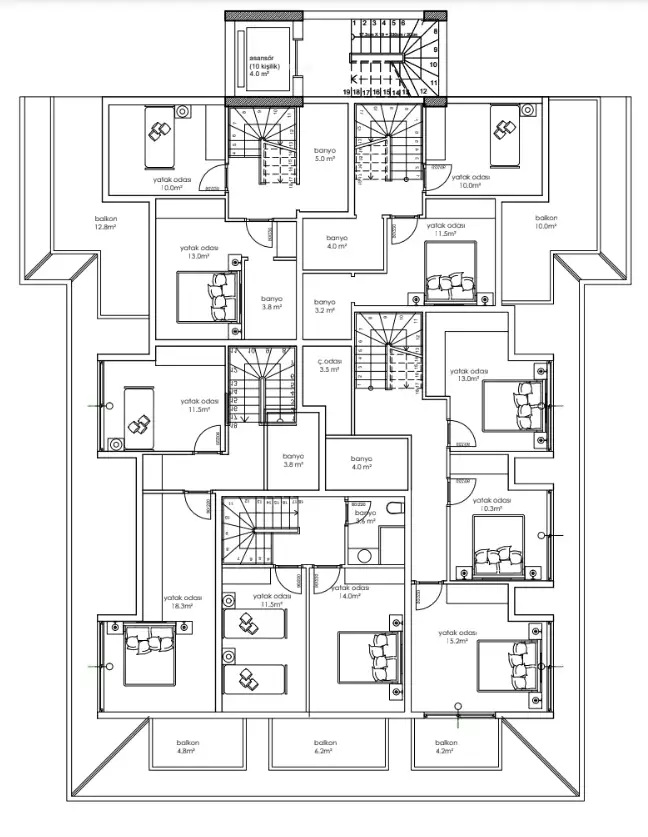 Other Properties 56m² in Turkey, Kestel. Priced at 175000€ rent photo-12