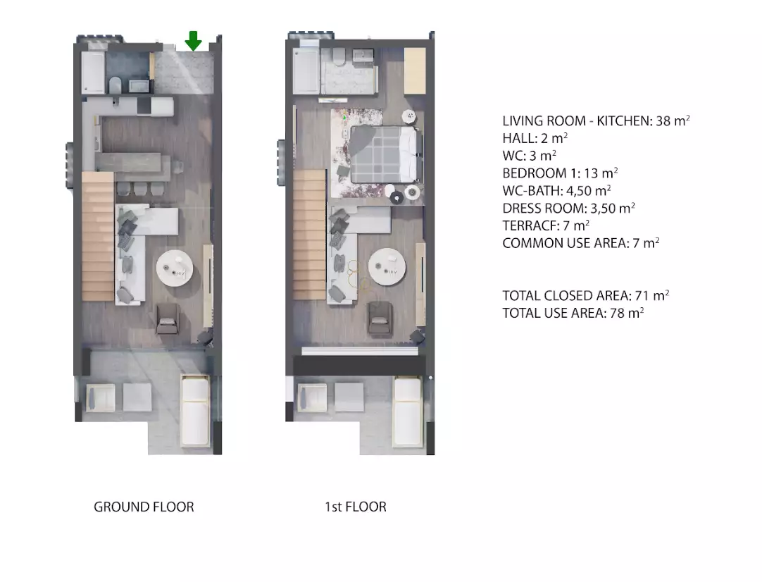 Flat 78m² in Cyprus, Iskele. Priced at 183000€ rent photo-29