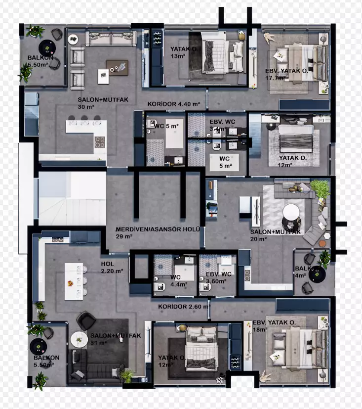 Flat 68m² in Cyprus, Iskele. Priced at 205000€ rent photo-15