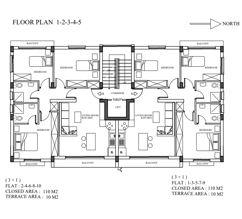Flat 120m² in Cyprus, Kyrenia. Priced at 258500€ rent photo-3