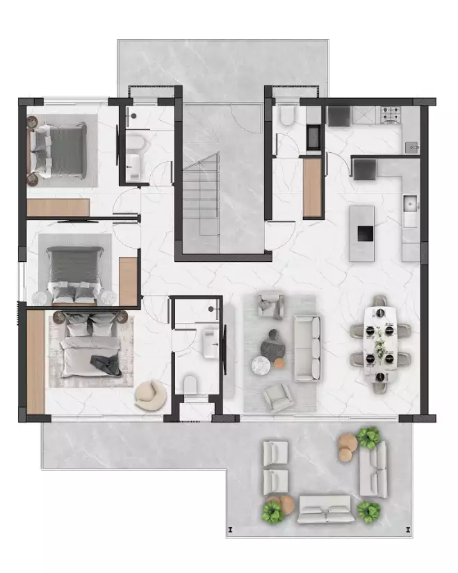 Flat 72m² in Cyprus, Bahceli. Priced at 225000€ rent photo-17