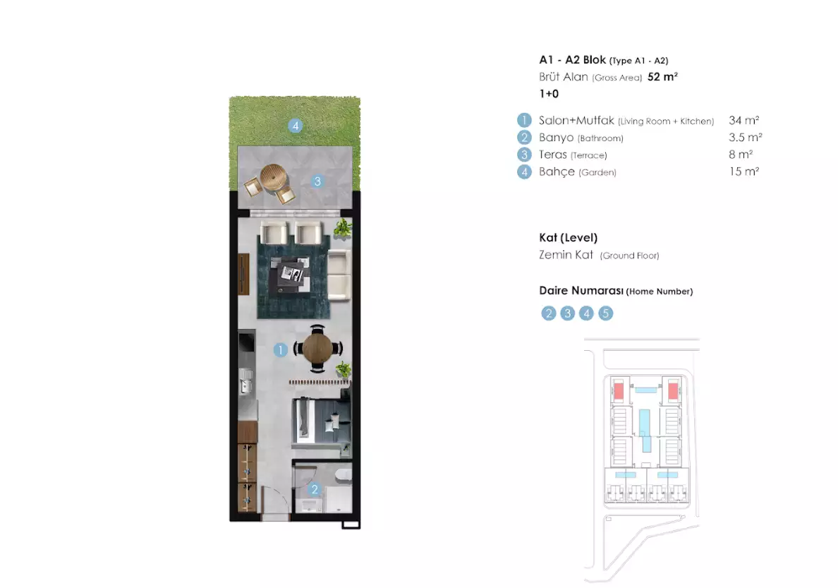 Flat 52m² in Cyprus, Esentepe. Priced at 132500€ rent photo-30
