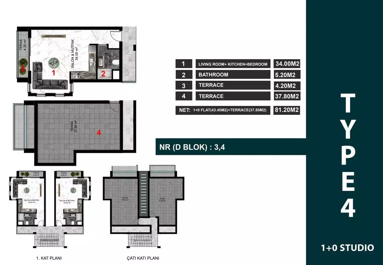 Flat 79m² in Cyprus, Esentepe. Priced at 208000€ rent photo-31