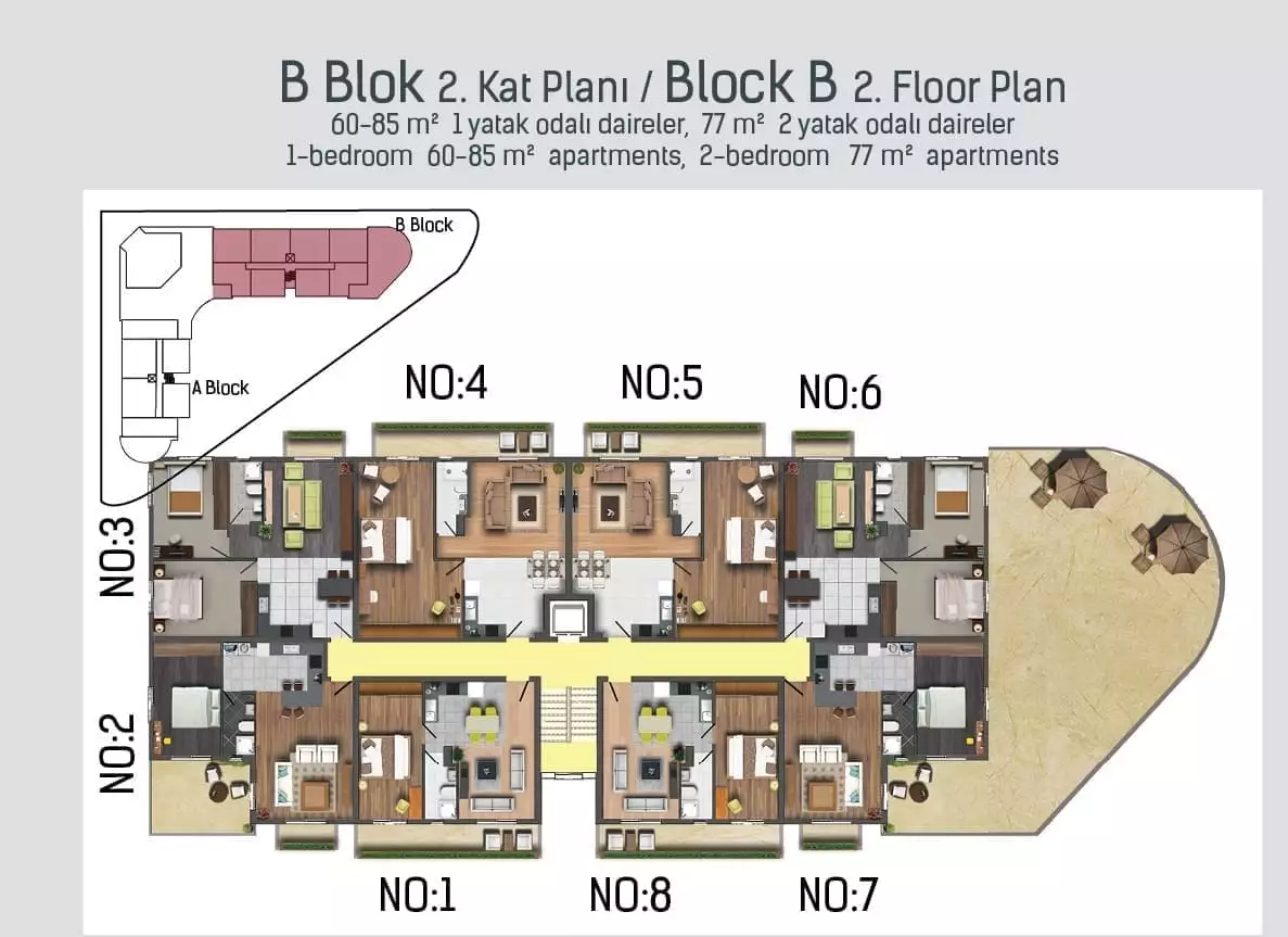 Flat 69m² in Cyprus, Famagusta. Priced at 122500€ rent photo-13