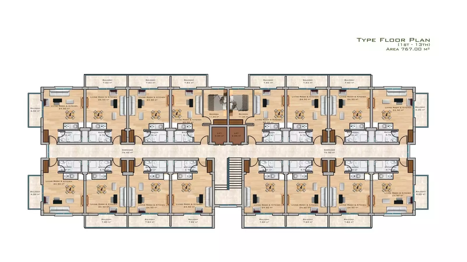 Flat 34m² in Cyprus, Iskele. Priced at 113700€ rent photo-17