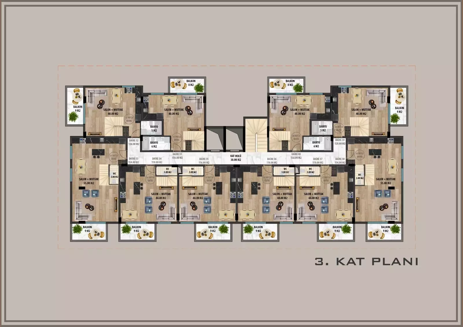 Flat 53m² in Turkey, Konakli. Priced at 93000€ rent photo-23