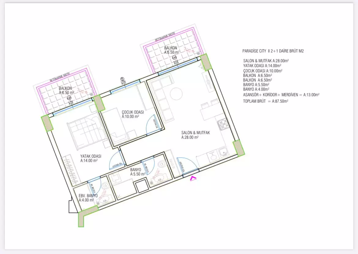 Flat 87m² in Turkey, Gazipasа. Priced at 181500€ rent photo-17