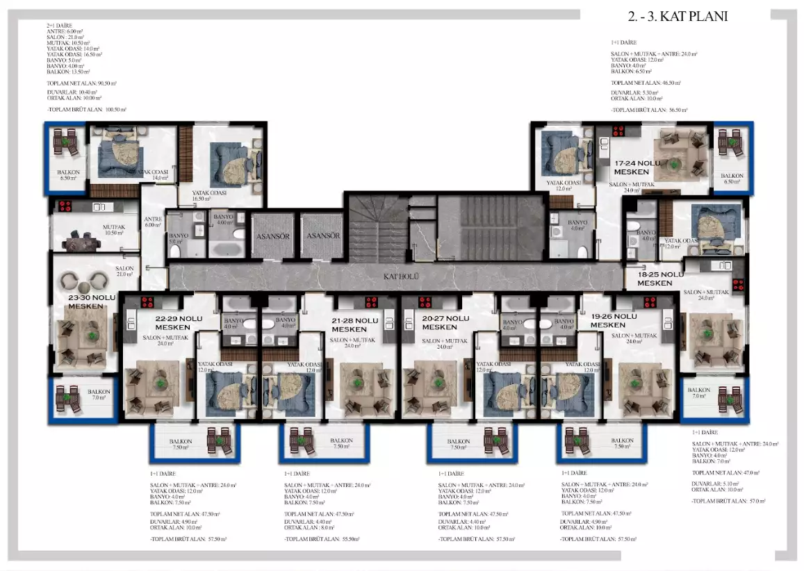 Flat 53m² in Turkey, Avsallar. Priced at 111000€ rent photo-9