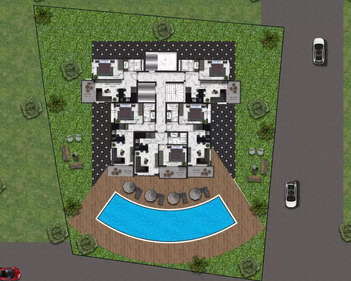 Flat 49m² in Turkey, Mahmutlar. Priced at 94000€ rent photo-19