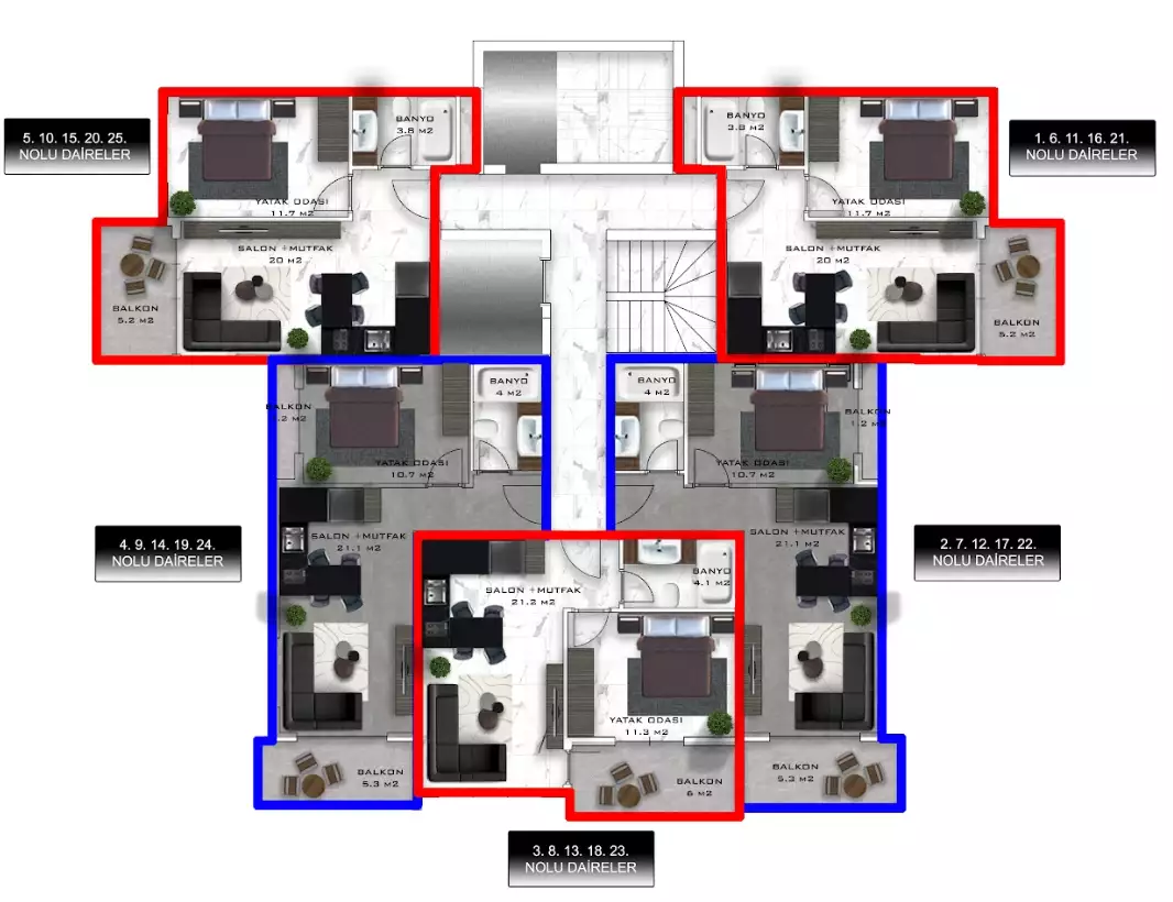 Flat 49m² in Turkey, Mahmutlar. Priced at 94000€ rent photo-20