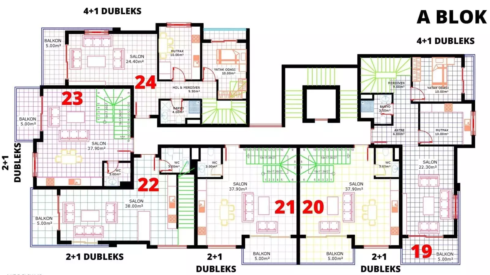 Flat 49m² in Turkey, Oba. Priced at 116500€ rent photo-19