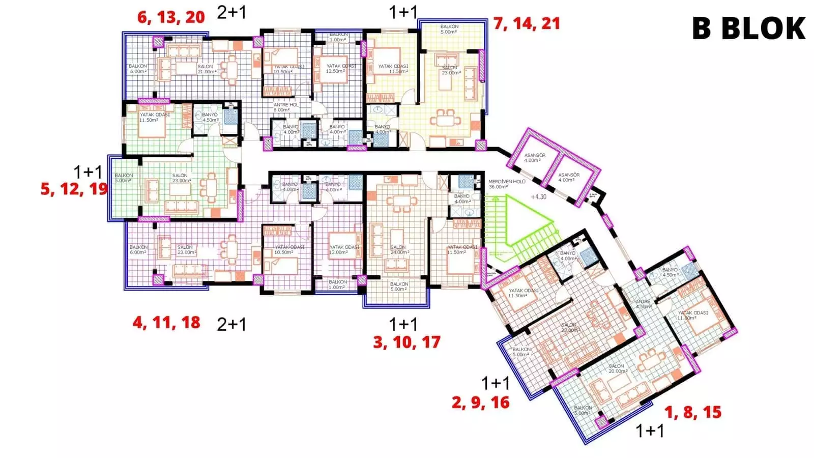 Flat 49m² in Turkey, Oba. Priced at 116500€ rent photo-21