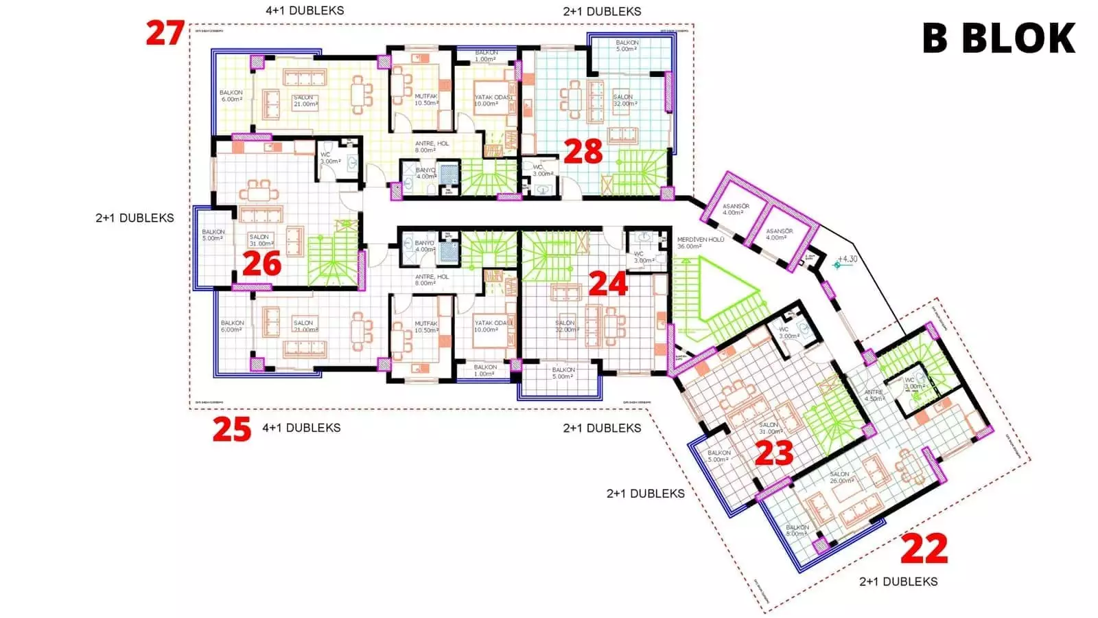 Flat 49m² in Turkey, Oba. Priced at 116500€ rent photo-22