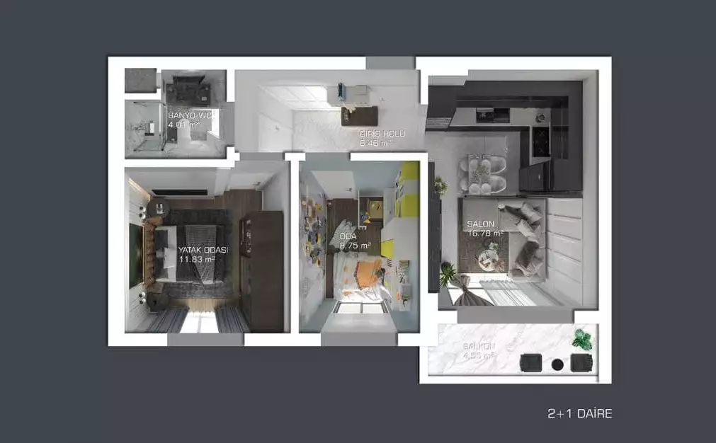 Flat 65m² in Turkey, Gazipasа. Priced at 126500€ rent photo-20