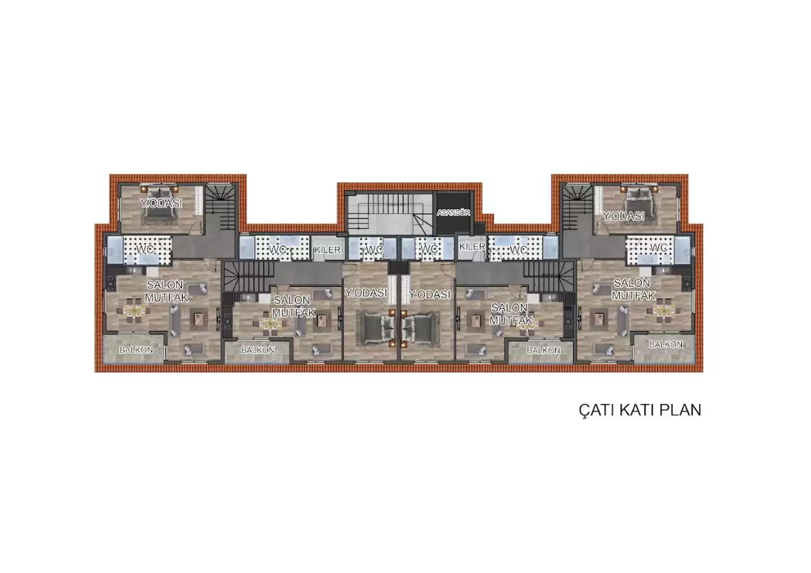 Flat 57m² in Turkey, Gazipasа. Priced at 90000€ rent photo-16