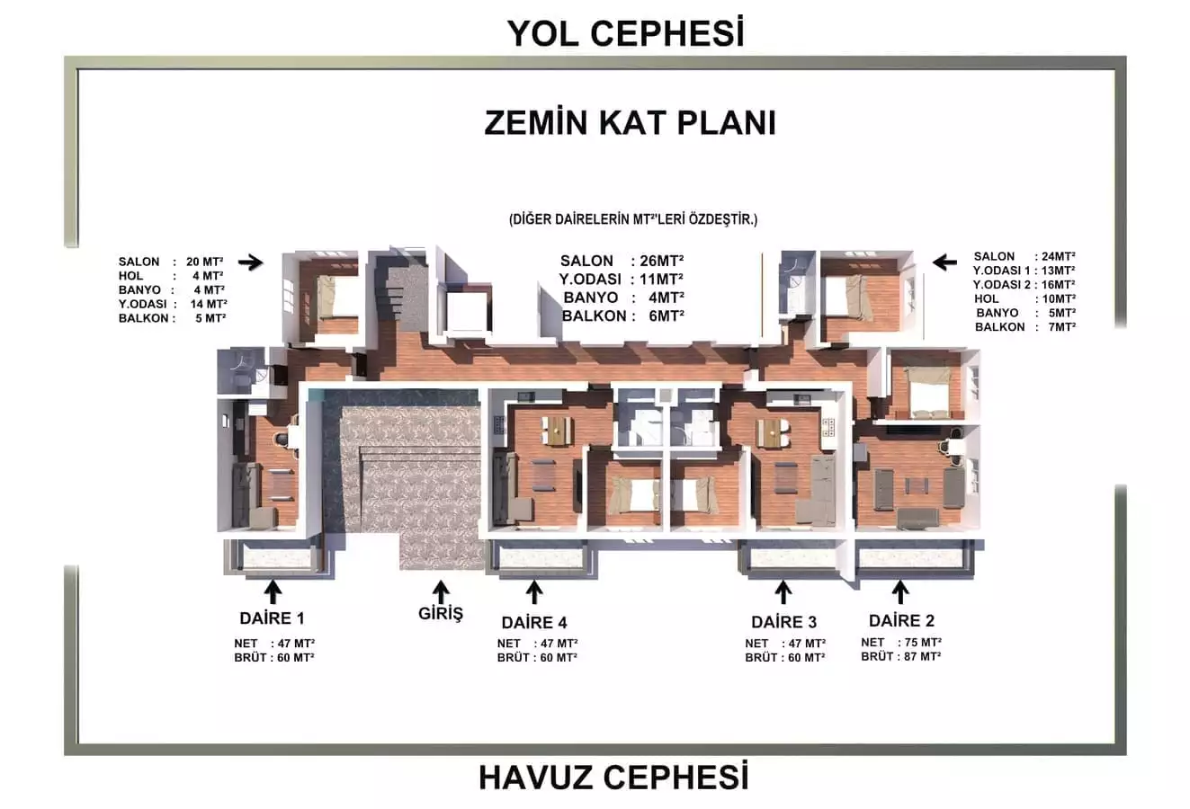 Flat 35m² in Turkey, Gazipasа. Priced at 105000€ rent photo-21