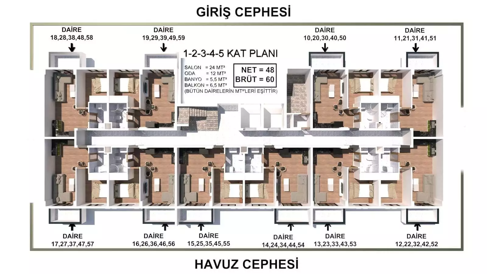 Flat 35m² in Turkey, Gazipasа. Priced at 105000€ rent photo-26