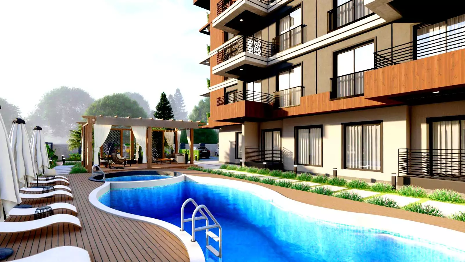 Flat 45m² in Turkey, Gazipasа. Priced at 108000€ rent photo-8