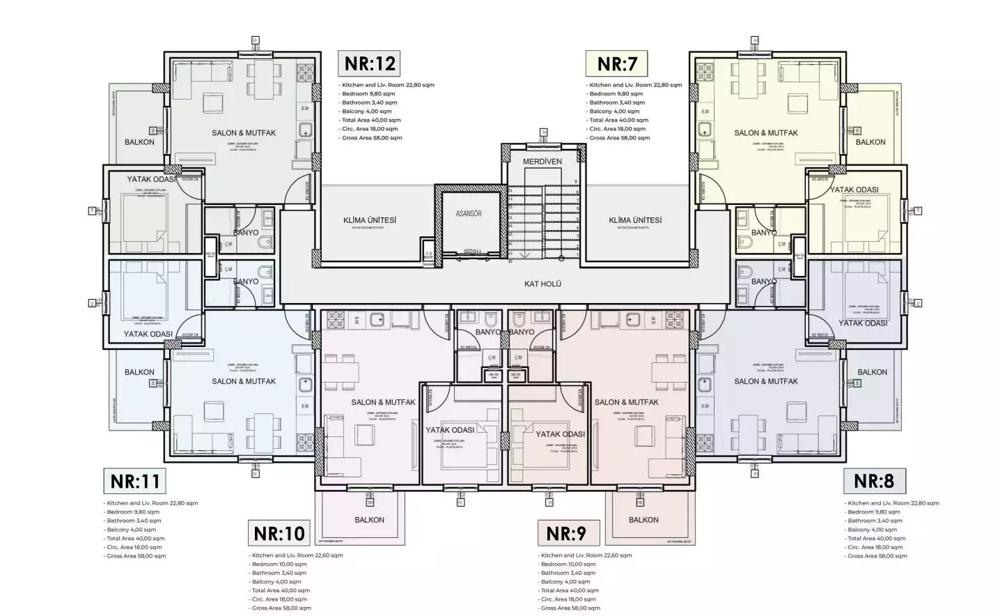 Flat 45m² in Turkey, Gazipasа. Priced at 108000€ rent photo-14