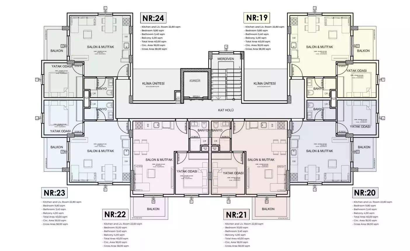 Flat 45m² in Turkey, Gazipasа. Priced at 108000€ rent photo-16