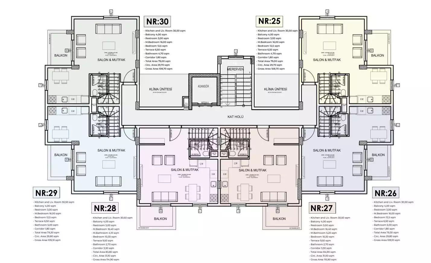 Flat 45m² in Turkey, Gazipasа. Priced at 108000€ rent photo-17