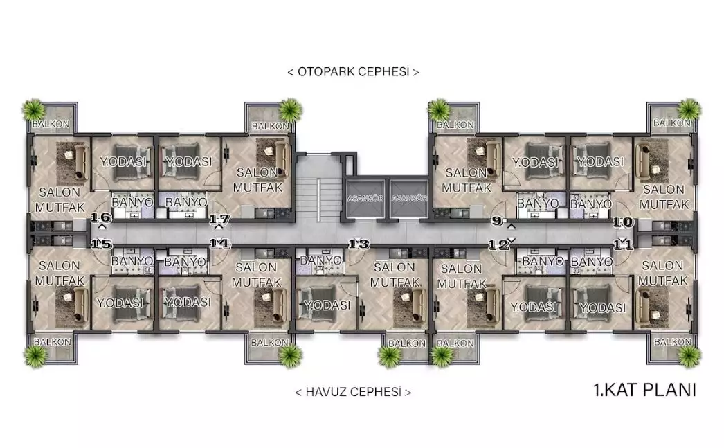 Flat 42m² in Turkey, Gazipasа. Priced at 90000€ rent photo-16