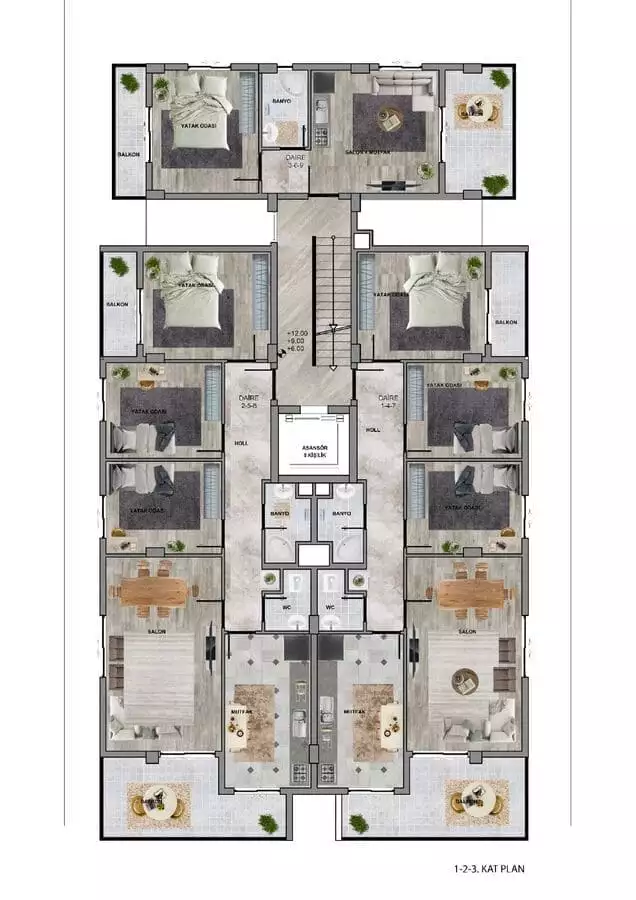 Flat 125m² in Turkey, Gazipasа. Priced at 170000€ rent photo-24
