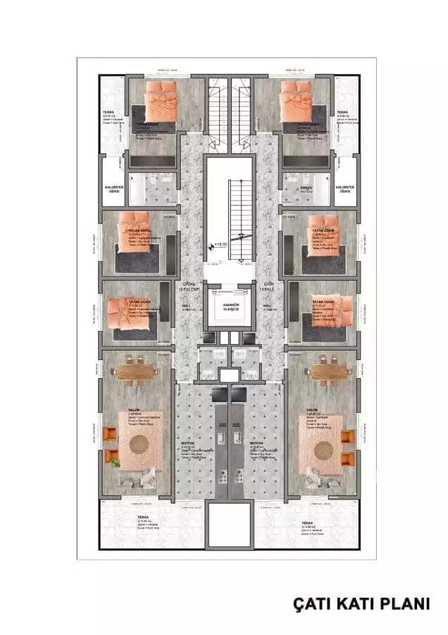 Flat 125m² in Turkey, Gazipasа. Priced at 170000€ rent photo-26