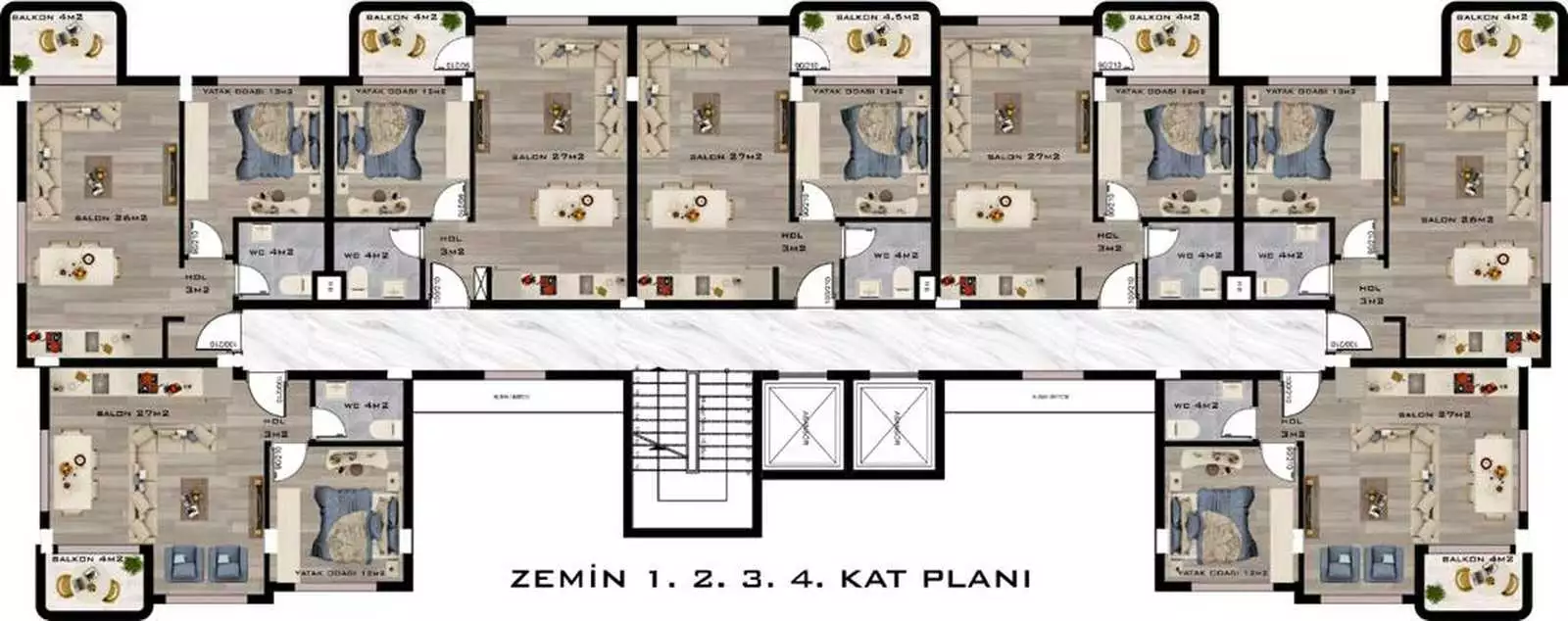 Flat 50m² in Turkey, Gazipasа. Priced at 95000€ rent photo-30