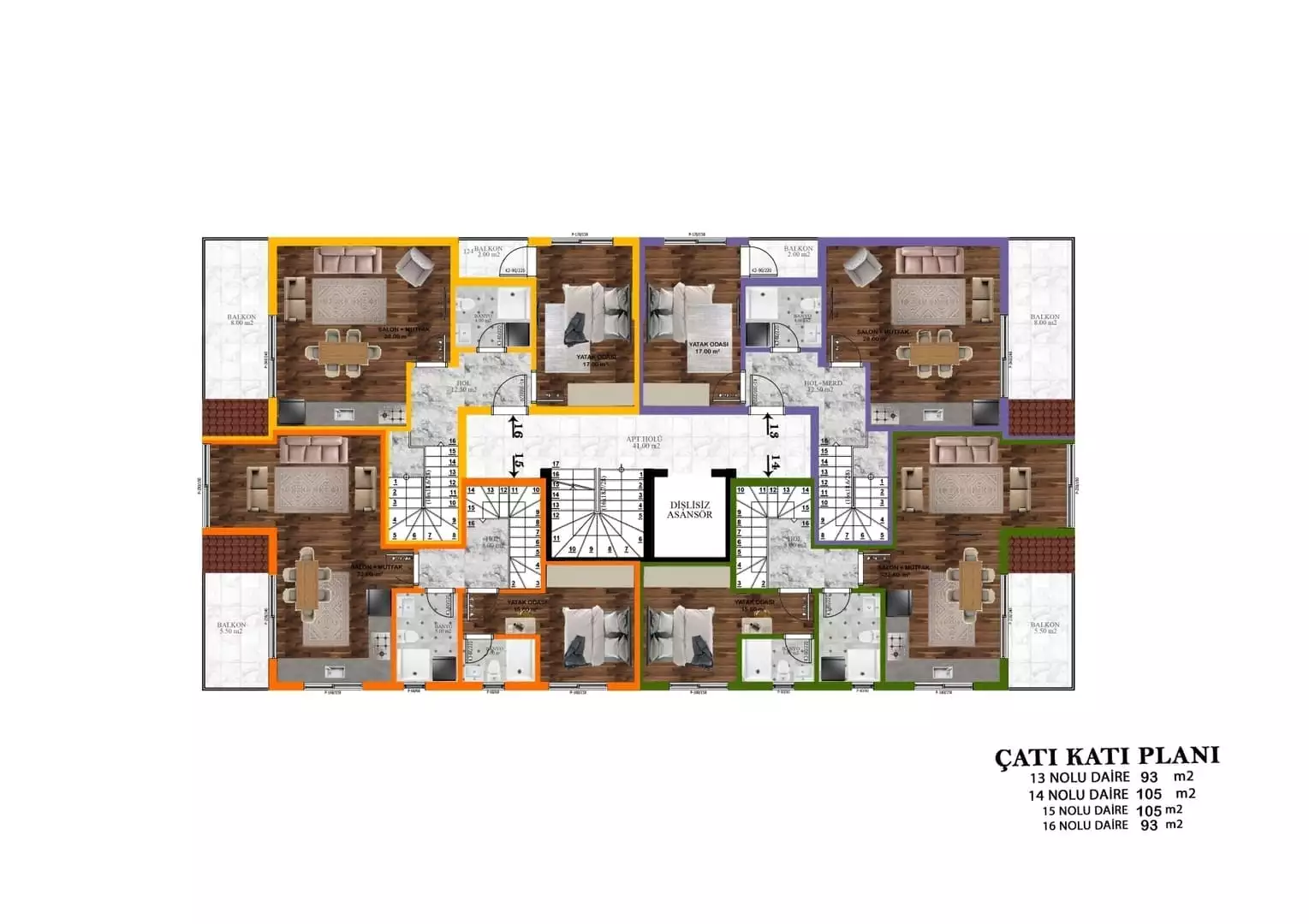 Flat 55m² in Turkey, Gazipasа. Priced at 99000€ rent photo-11