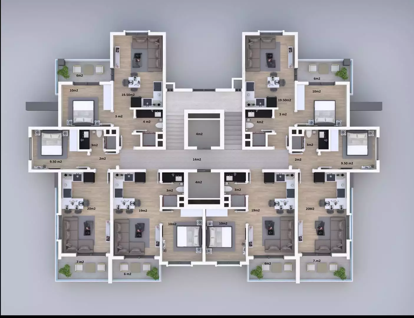 Flat 48m² in Turkey, Gazipasа. Priced at 105000€ rent photo-22