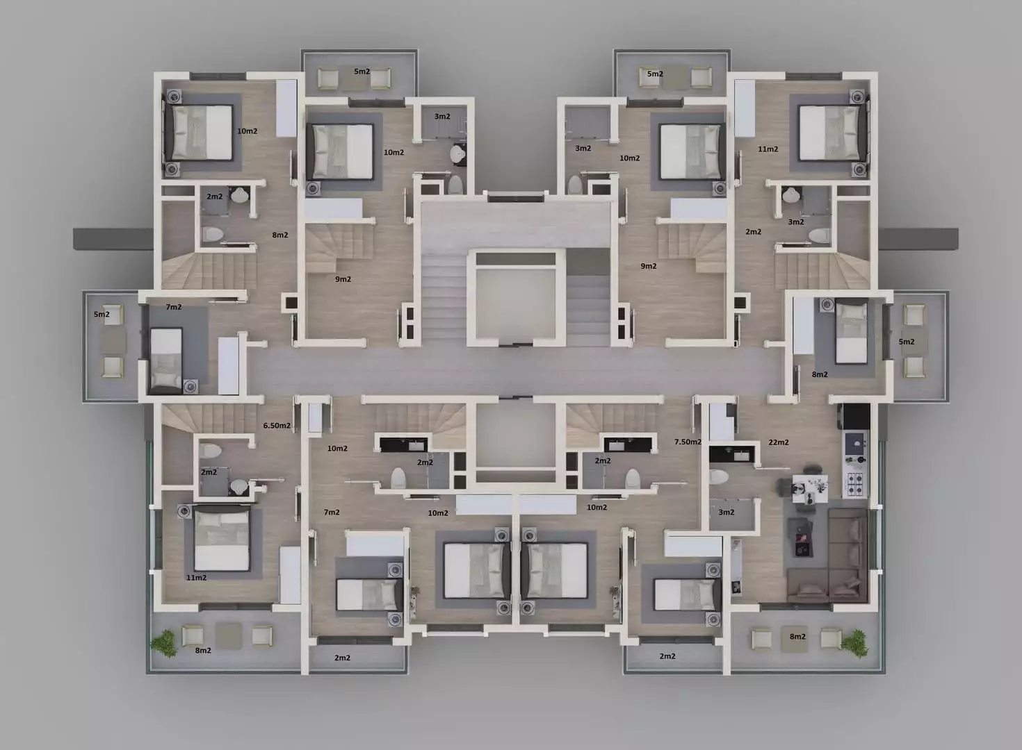 Flat 48m² in Turkey, Gazipasа. Priced at 105000€ rent photo-23