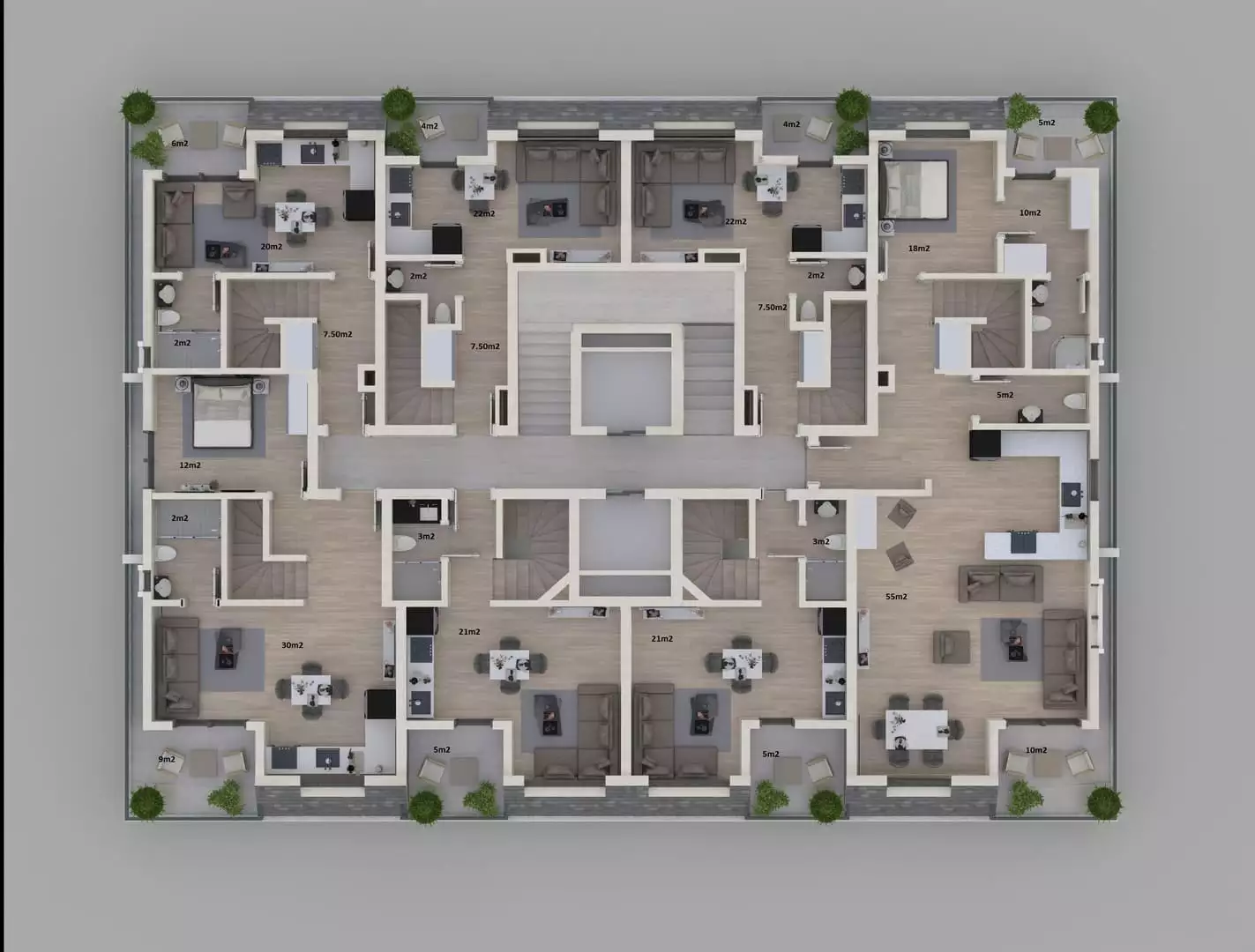 Flat 48m² in Turkey, Gazipasа. Priced at 105000€ rent photo-24