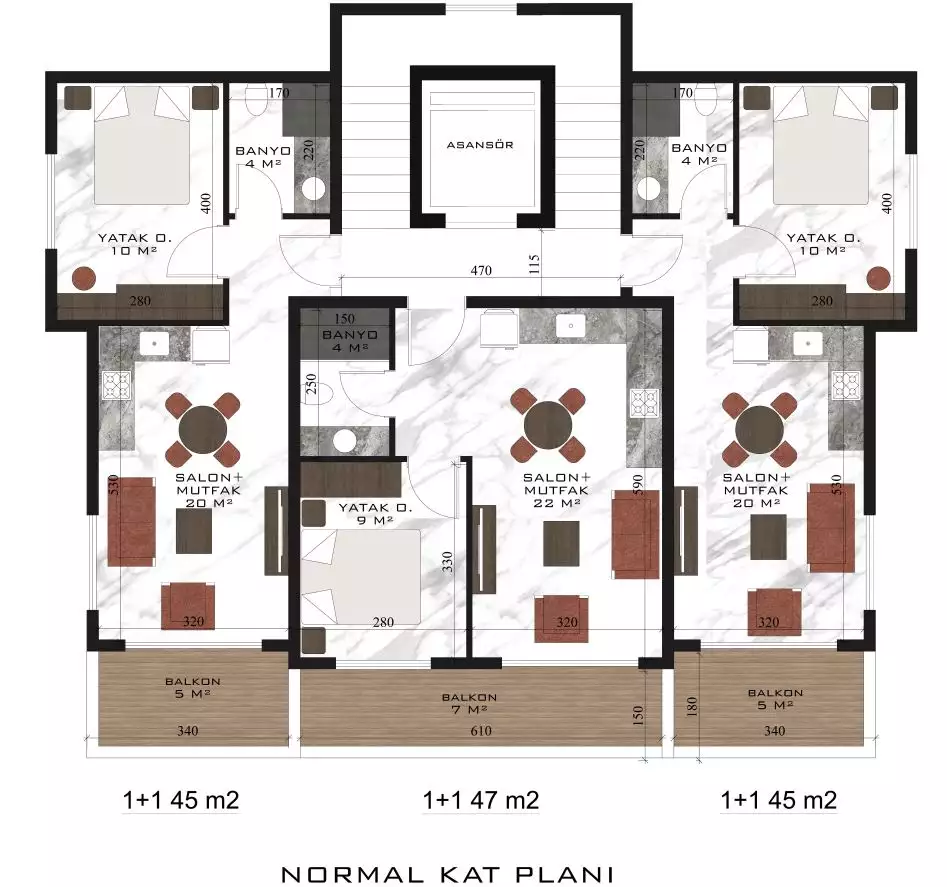 Flat 45m² in Turkey, Demirtas. Priced at 118000€ rent photo-10